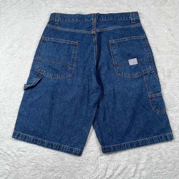 Levi’s Mens Dark Wash Cargo Carpenter Shorts - Picture 1 of 7